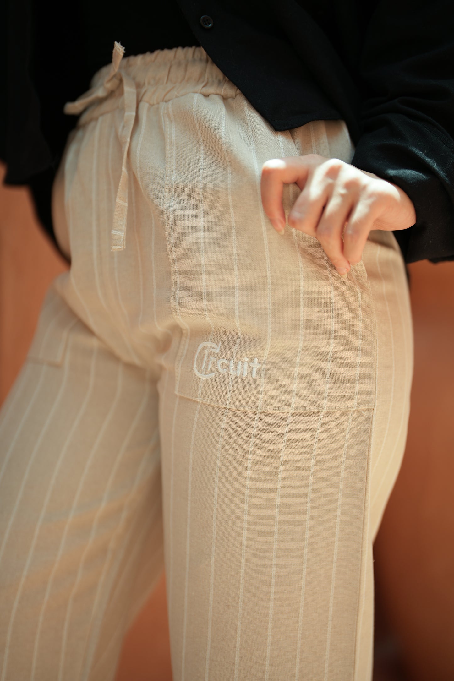 Striped Linen Pants