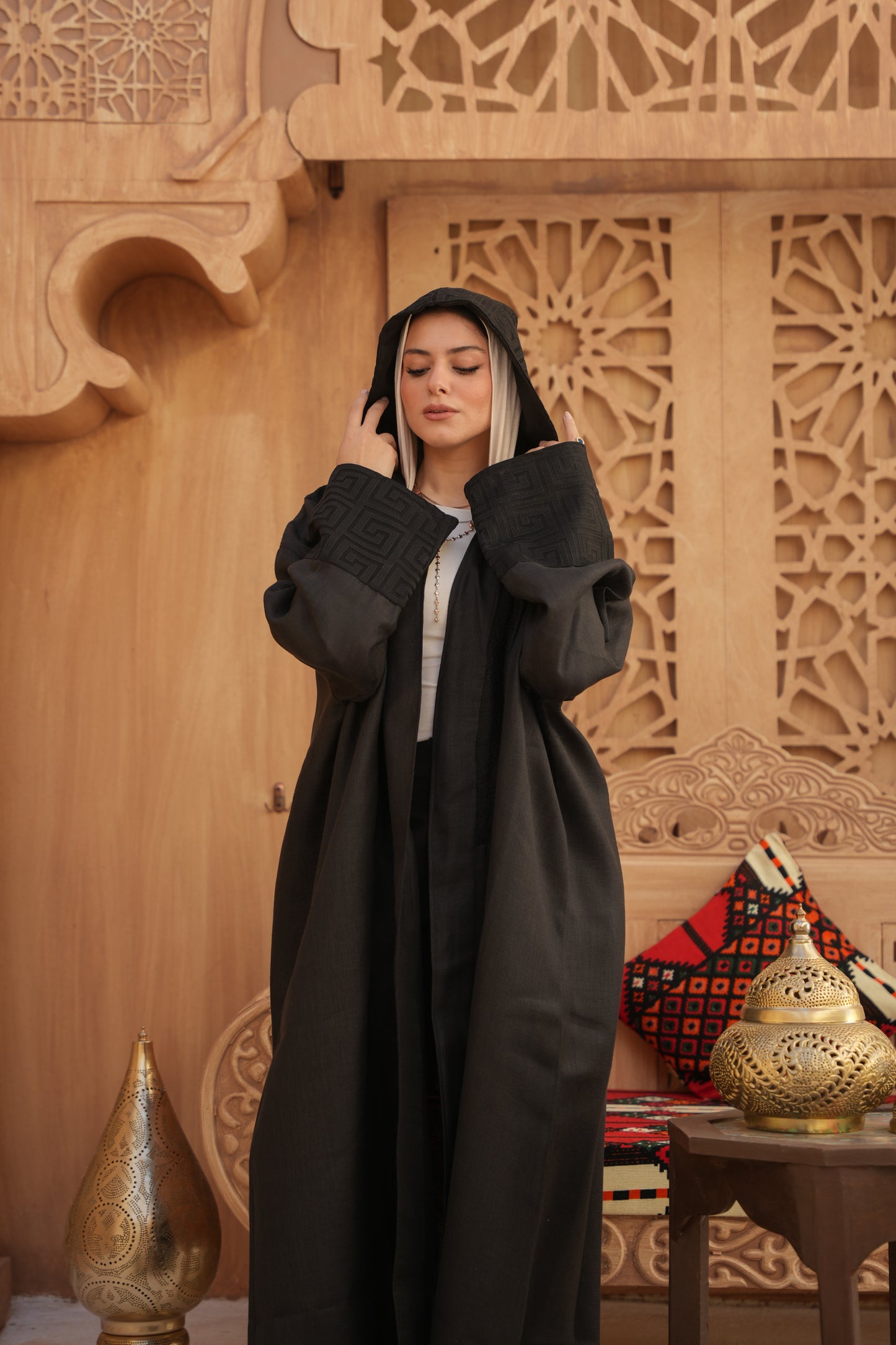 Linen Kaftan – Black