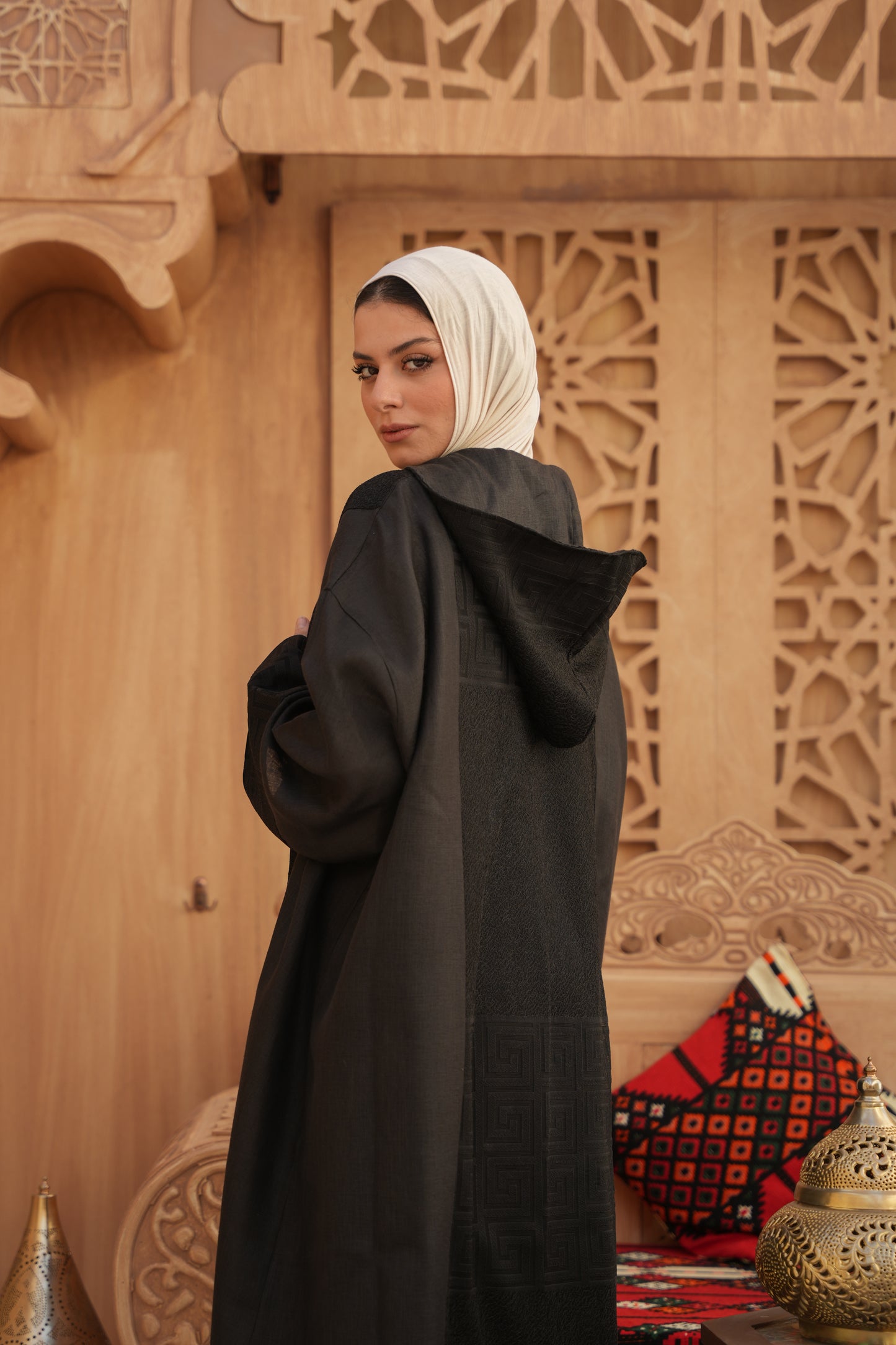 Linen Kaftan – Black