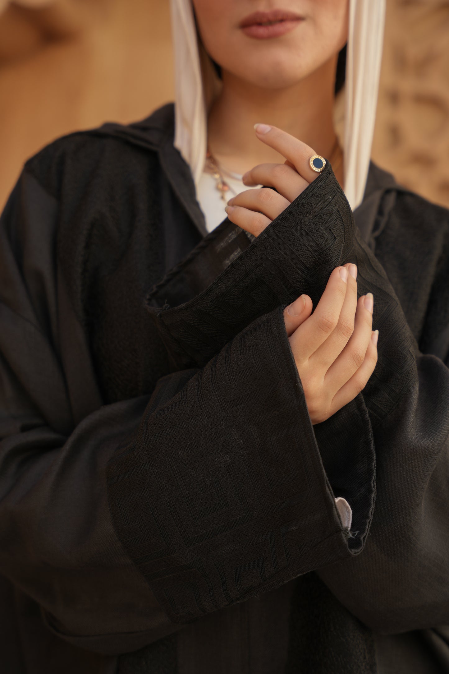 Linen Kaftan – Black